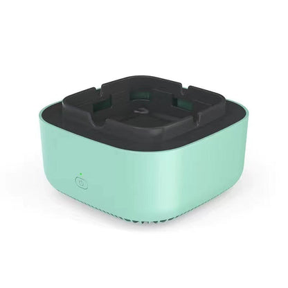 Smoke Removal Air Purification Ashtray Anion Purification Practical Automatic Purifier Ashtray Portable Gadgets For Car Ashtray Smoke removal ashtray null Square Green 
